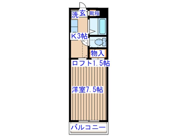 Ｋ－ハウス参番館の物件間取画像